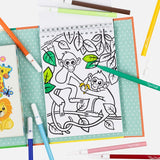 Monkey colouring page in the TIGER TRIBE Colouring Set - Zoo