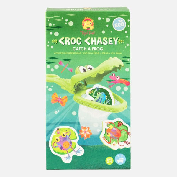 Packaging front cover of TIGER TRIBE Croc Chasey - Catch a Frog