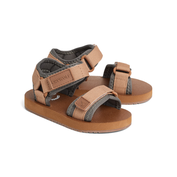 CRYWOLF Beach Sandal - Tan pair