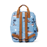 CRYWOLF Mini Backpack - Blue Lost Island back view