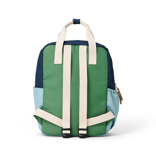 BACK VIEW CRYWOLF Mini Backpack - Ocean Colour Block