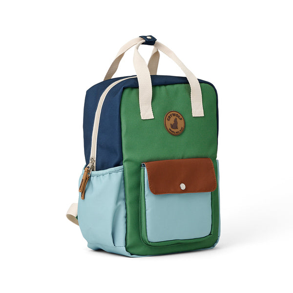 ANGLE VIEW CRYWOLF Mini Backpack - Ocean Colour Block