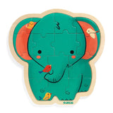 DJECO Elephant 14pc Puzzlo Wooden Puzzle