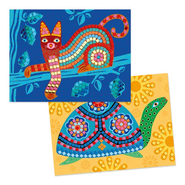 DJECO Oaxacan Cat Mosaics finished artwork