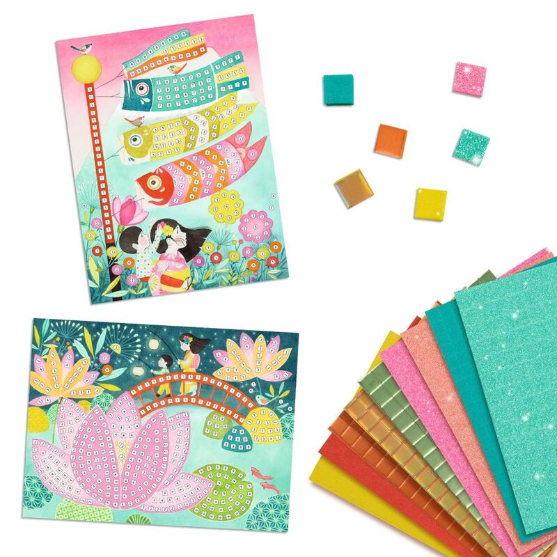 Colourful children's activity book with stickers on a white background