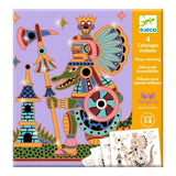 DJECO Animal Warriors Colouring boxed