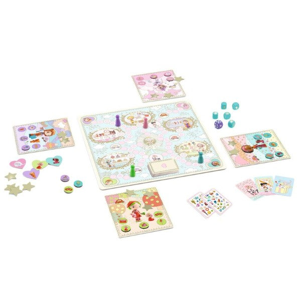 DJECO Tinyly Party Board Game contents