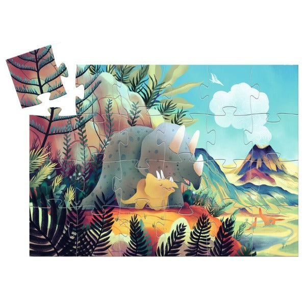 DJECO Teo the Dino 24pc Silhouette Puzzle completed