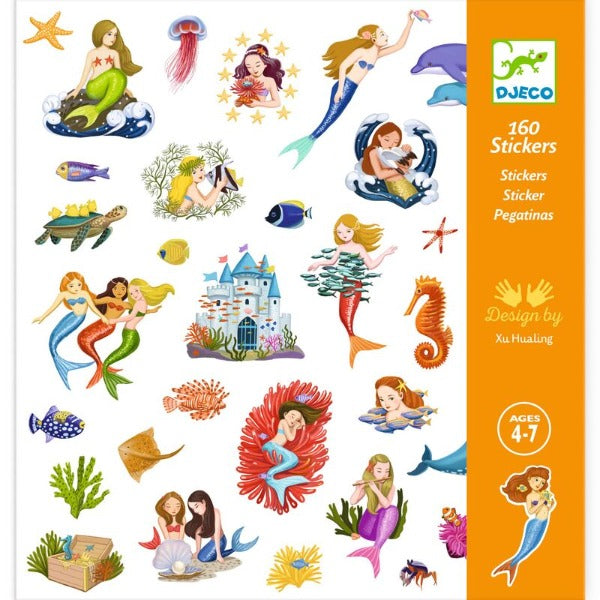 DJECO Mermaids Stickers packaged