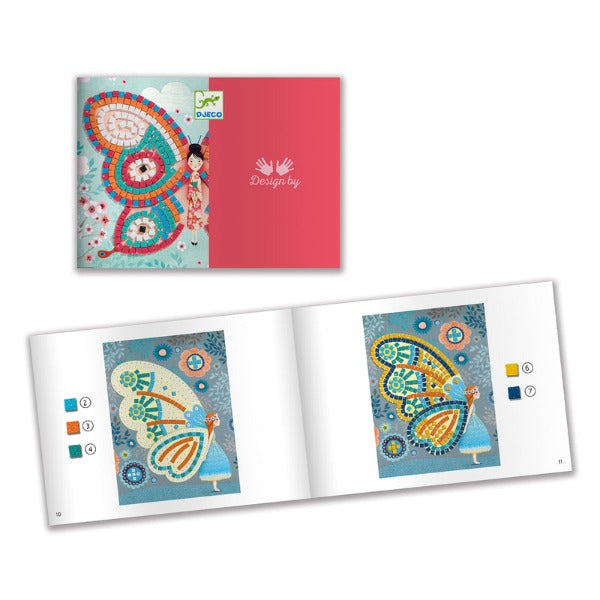DJECO Butterfly Mosaics instruction booklet