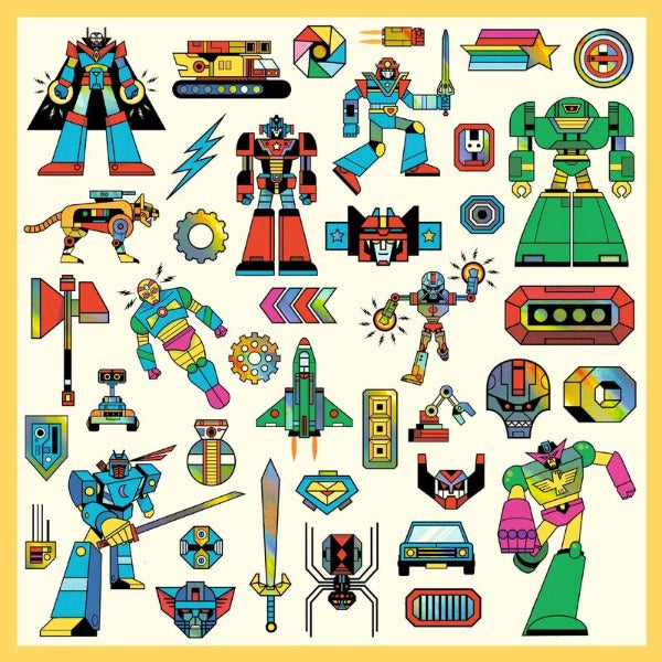 DJECO Robot Stickers sheet 2