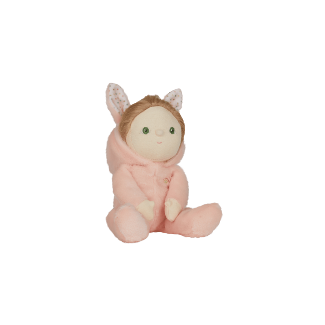 OLLI ELLA Dinky Dinkum Fluffle Family - Babbit Bunny with hood off