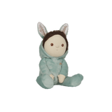 OLLI ELLA Dinky Dinkum Fluffle Family - Biscuit Bunny sitting with hood down