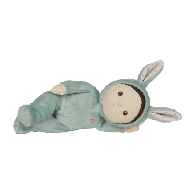 OLLI ELLA Dinky Dinkum Fluffle Family - Biscuit Bunny lying on side