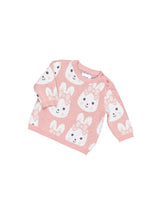 HUXBABY Bunny Love Knit Jumper - sleeve detail