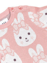 HUXBABY Bunny Love Knit Jumper detail view
