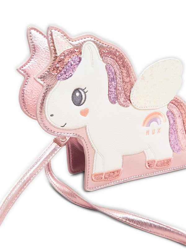 HUXBABY Glitter Unicorn Handbag angle view