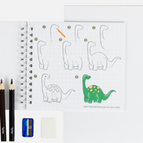TIGER TRIBE How to Draw - Dinosaurs stages of drawing