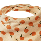 NATURE BABY Triangle Bib - Orange Blossom Print