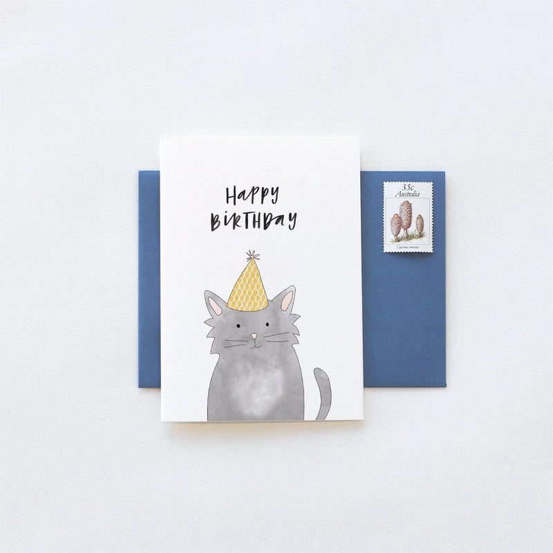 IN THE DAYLIGHT - Birthday Cat Greeting Card with envelope