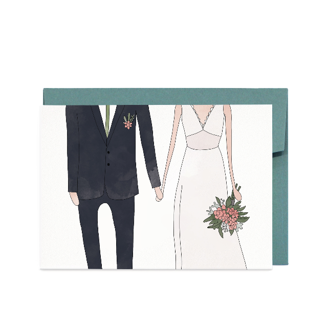 IN THE DAYLIGHT - Wedding Man & Woman Greeting Card