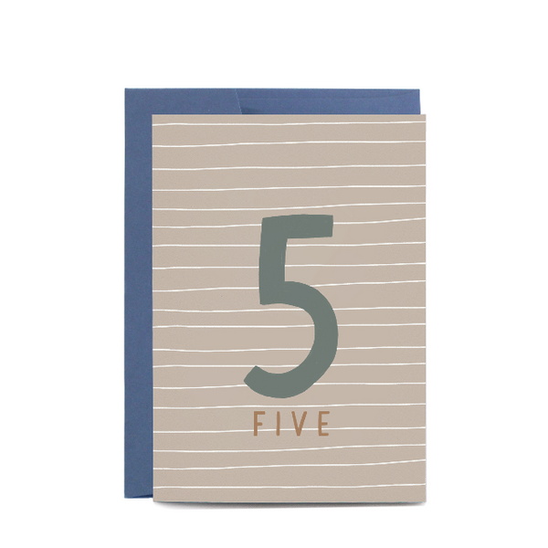 IN THE DAYLIGHT - FIVE 5th Birthday Greeting Card