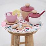 JANOD Tea Set sitting on stool