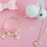 LAUREN HINKLEY Bunny Necklace and matching charm bracelet