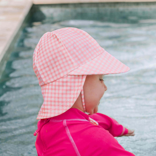 Side view of toddler wearing BEDHEAD HATS Swim Legionnaire Hat - Skipper