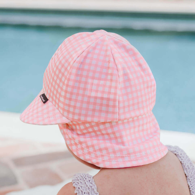 Back view of toddler wearing BEDHEAD HATS Swim Legionnaire Hat - Skipper