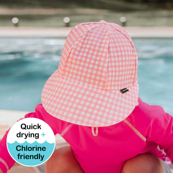 Top view of toddler wearing BEDHEAD HATS Swim Legionnaire Hat - Skipper