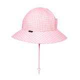 Side view of BEDHEAD HATS Ponytail Swim Bucket Beach Hat - Skipper