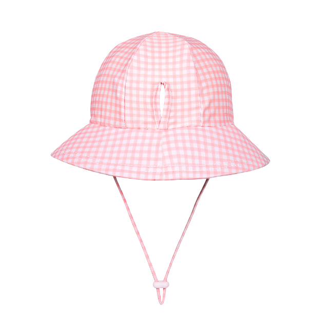 Back view of BEDHEAD HATS Ponytail Swim Bucket Beach Hat - Skipper