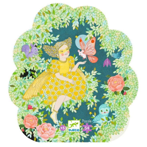 Box cover of DJECO Flora's Tree 54pc Silhouette Puzzle