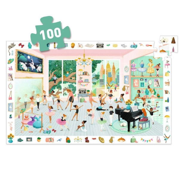 DJECO The Dance School 100pc Observation Puzzle