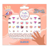 DJECO 120 Feather Nail Stickers