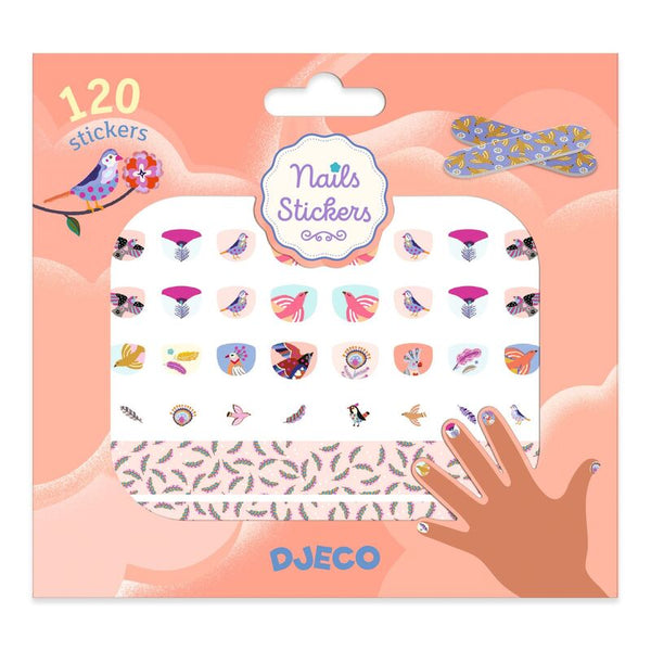 DJECO 120 Feather Nail Stickers