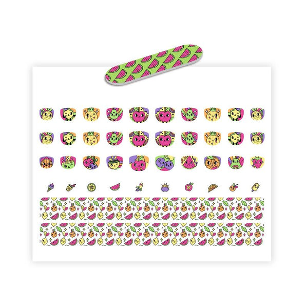 SHEET OF DJECO 120 Boost Nail Stickers