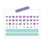 Sheet of JUNO DJECO DJ9241 - 120 Petit Flowers Nail Stickers 