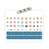 Sheet of DJECO 120 Cutie Nail Stickers