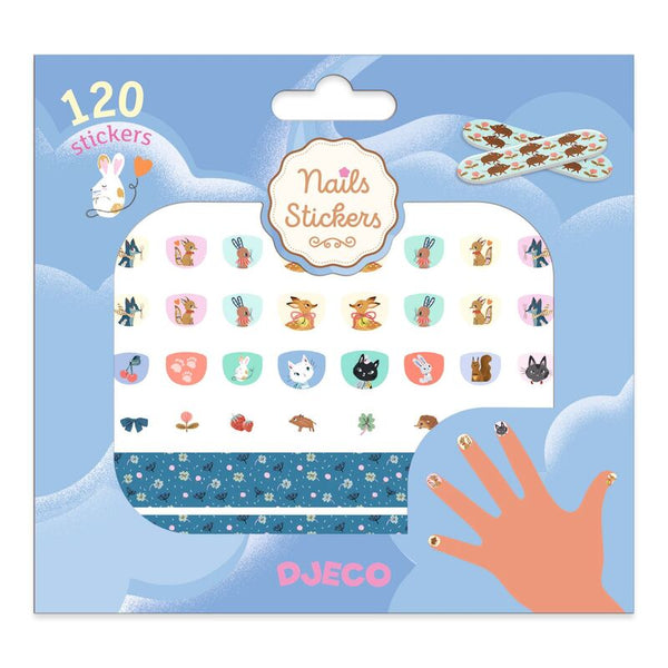 DJECO 120 Cutie Nail Stickers