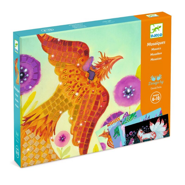 DJECO Mythical Creatures Collage Mosaic Set boxed