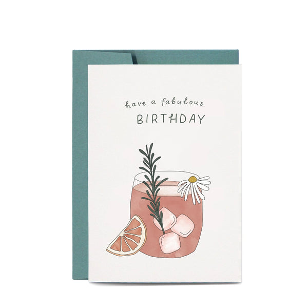 IN THE DAYLIGHT - Birthday Cocktail Greeting Card