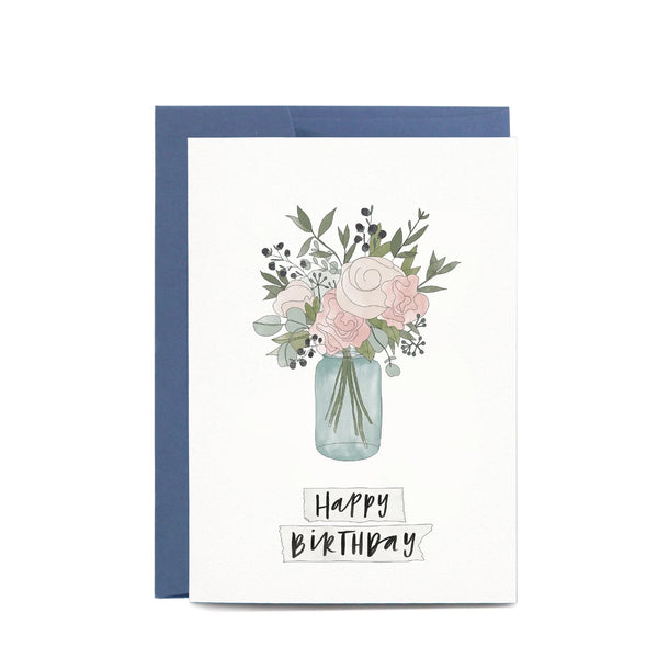 IN THE DAYLIGHT - Jar Of Flowers Greeting Card