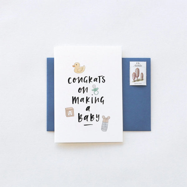 IN THE DAYLIGHT - Congrats On Baby Greeting Card with envelope