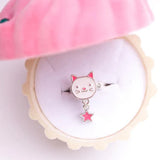 LAUREN HINKLEY Tea Party Cat Ring in cupcake box