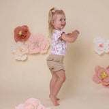 Toddler wearing SNUGGLE HUNNY Pebble Organic Bloomers - side view