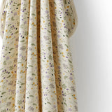Detailed view of print on the WILSON & FRENCHY Bella Floral Organic Bunny Rug