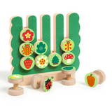 DJECO 12 piece Garden Vertical Wooden Game pieces