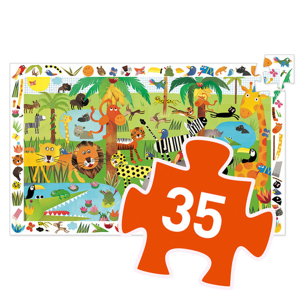 DJECO Jungle 35pc Observation Puzzle